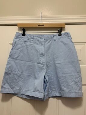 4/$10 100% Cotton Basic Editions Light Blue Women's Shorts Size 12
